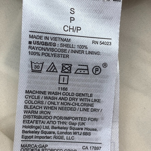 Gap Ikat Print Cinch Waist Dress Sz S - Picture 13 of 14